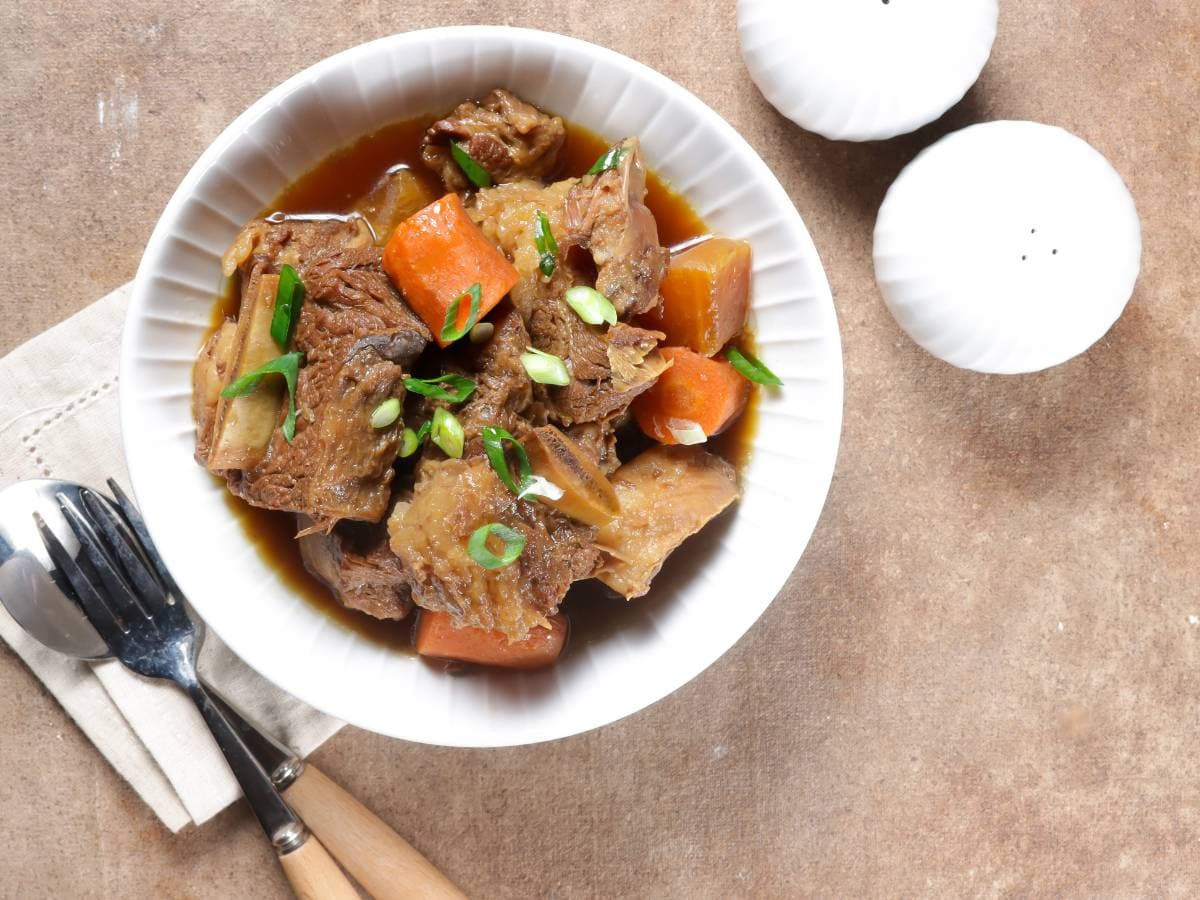 galbi-jjim on the table