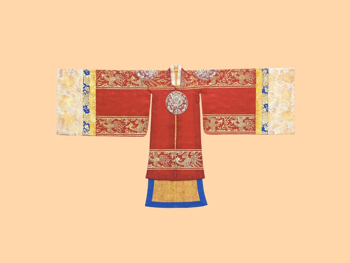 Royal women's ceremonial clothes, 'wonsam'