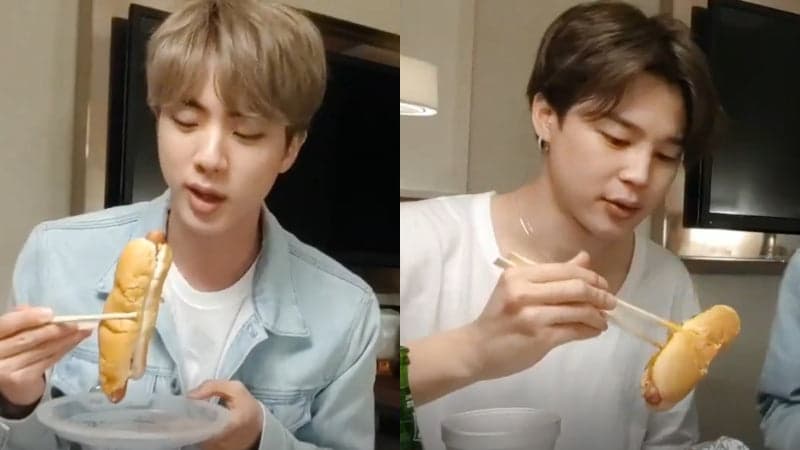 bts chopsticks meme hotdog