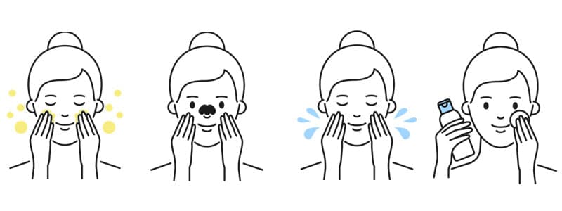 korean skincare routine cleanse step
