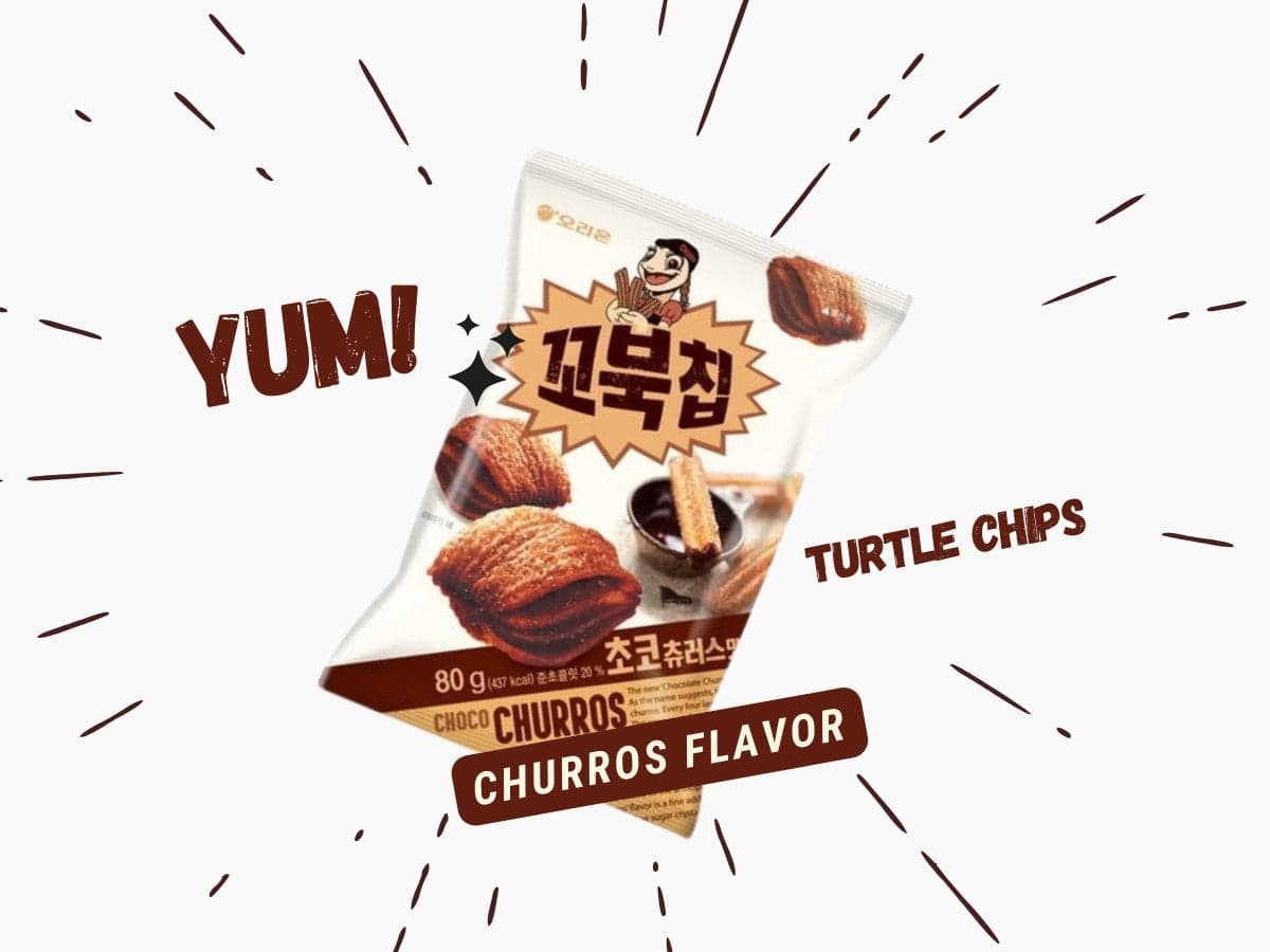 chocolate churros flavor of turtle chips
