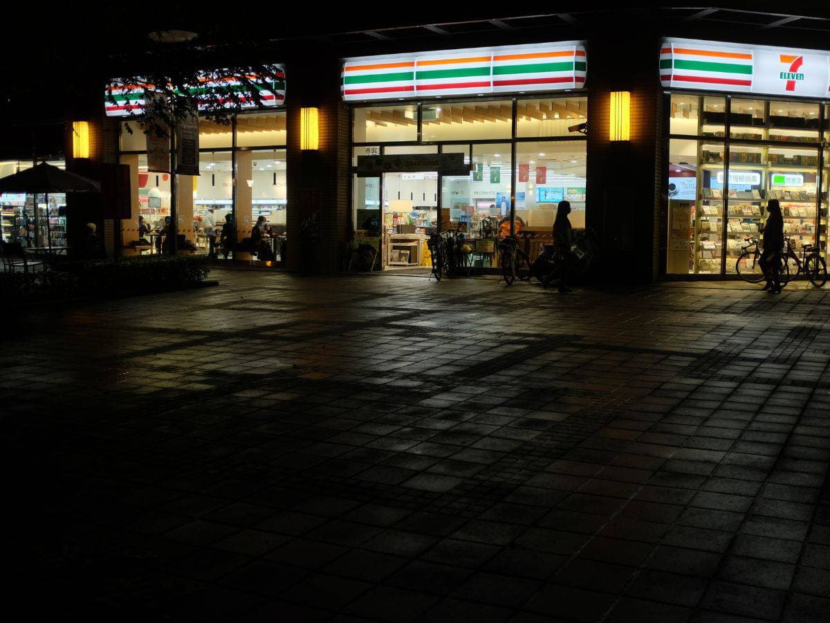 korean convenience store at night